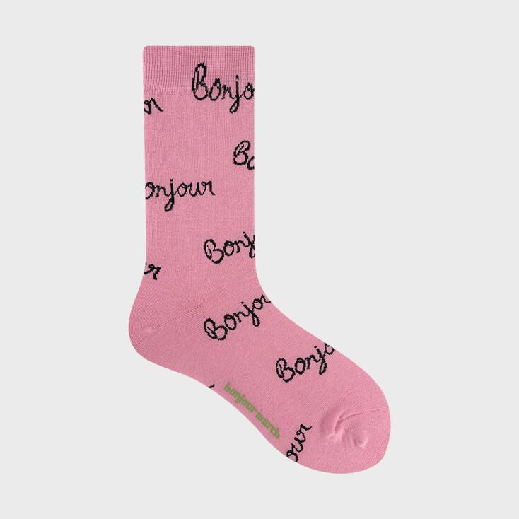 New bonjour socks_pink