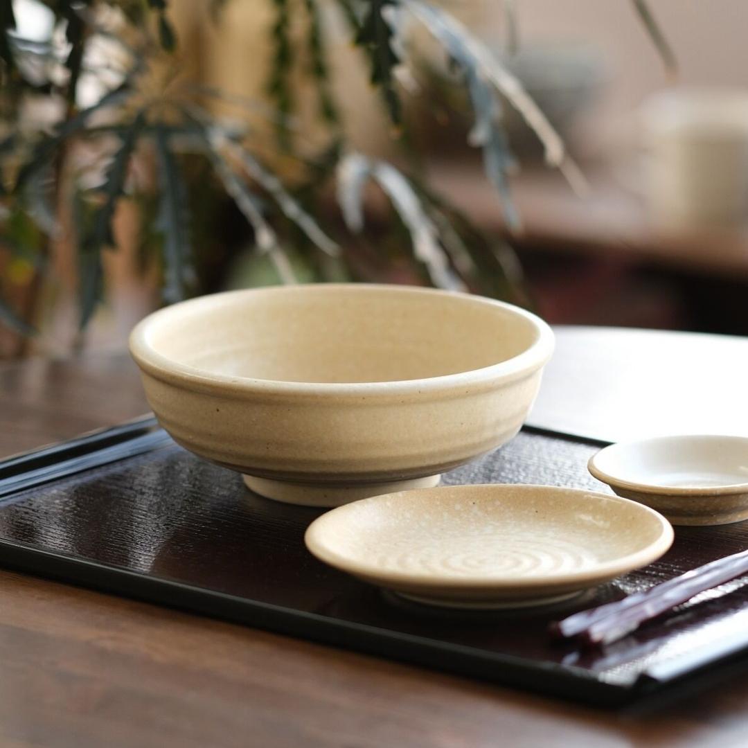 시노 넓은 면기 19cm