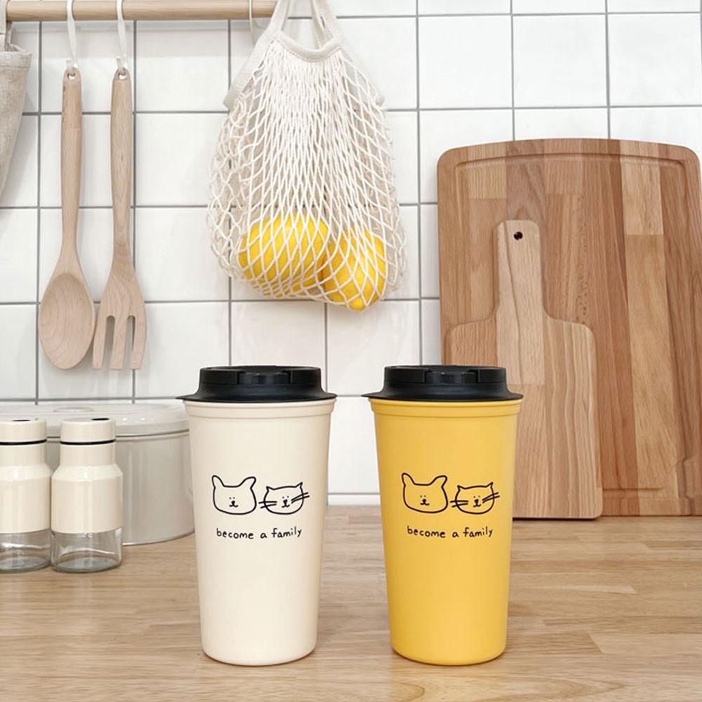 [ 유기동물 후원 ] 유기겸 유기묘 후원 캐릭터 텀블러 컵 - 댕냥이 다온열차