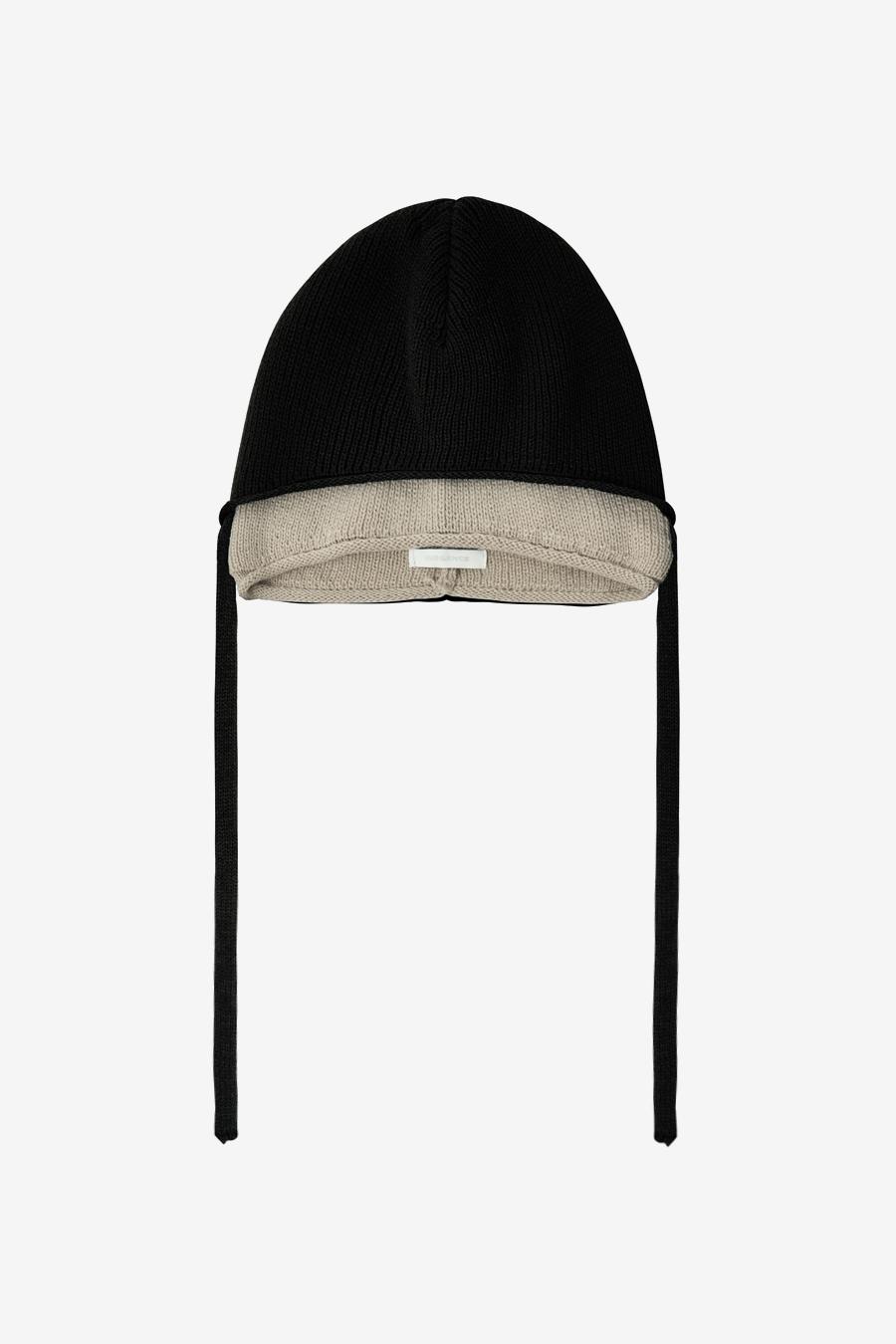 인사일런스우먼 레이어드 이어커프 비니 BLACK