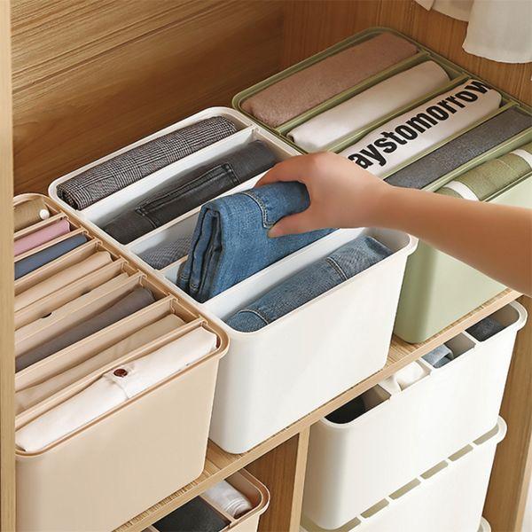 [집꾸핫딜]옷정리 칸막이 수납 보관박스 의류정리함 3size