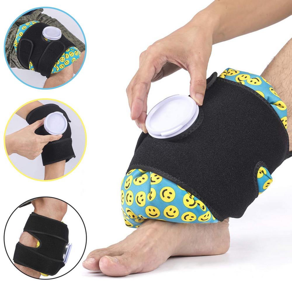 발목 무릎 팔 아이싱 냉 온 찜질 기 아이스 팩 의료용 관절 얼음 주머니 스트랩 고정밴드