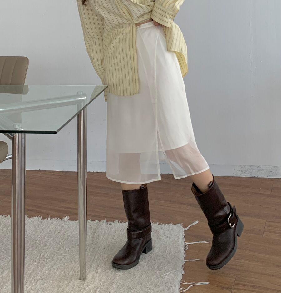 [ LELAPIN 추천 ] 퍼퓸 레이어드 스커트