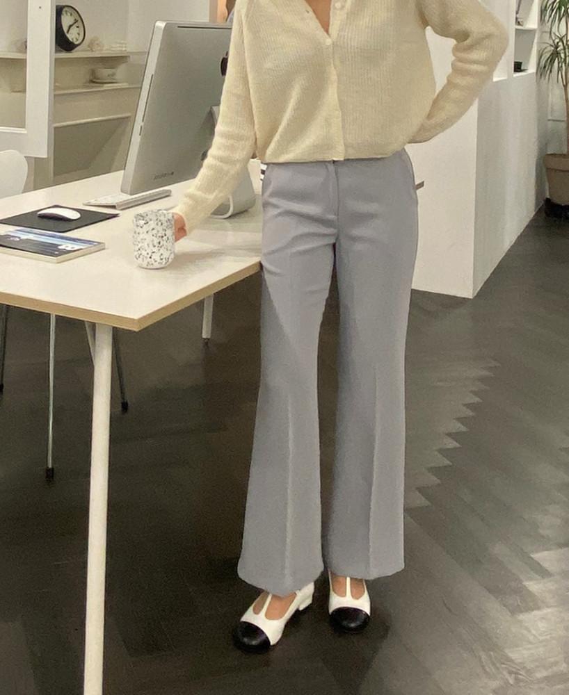 트와일 슬랙스 (4colors) 찰랑버전/기모버전 내추럴 세미부츠컷 비키슬랙스 vicky