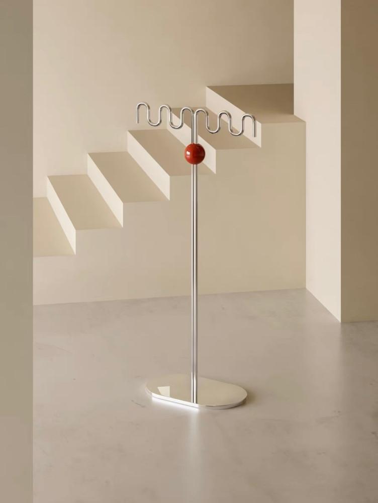 [무료배송]앳유어홈 컬러볼 웨이브 행거 인테리어 철제 철재 옷걸이 인테리어 스탠딩행거