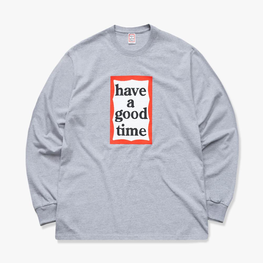 [해브어굿타임] FRAME L/S TEE - Heather Grey
