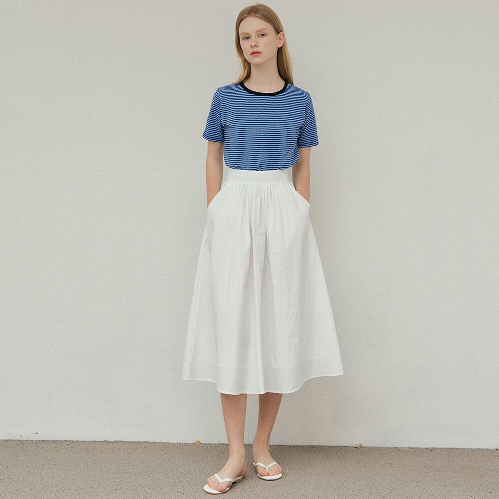 Shirring Skirt (White)