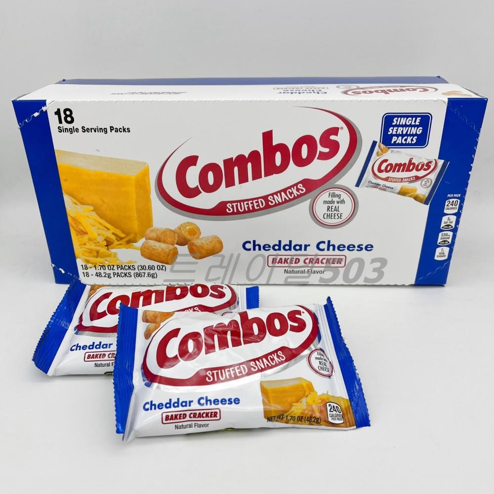 콤보스 체다치즈 크래커 48g X18봉 대용량 과자 안주