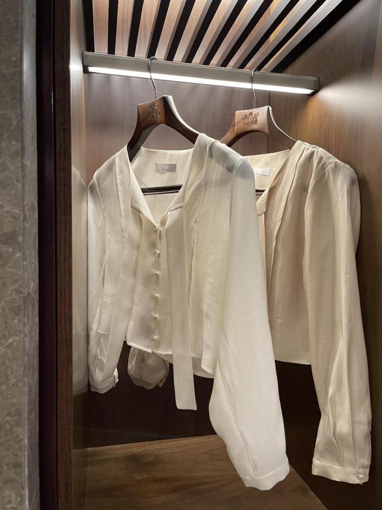 이브 타이 숏 블라우스 2color