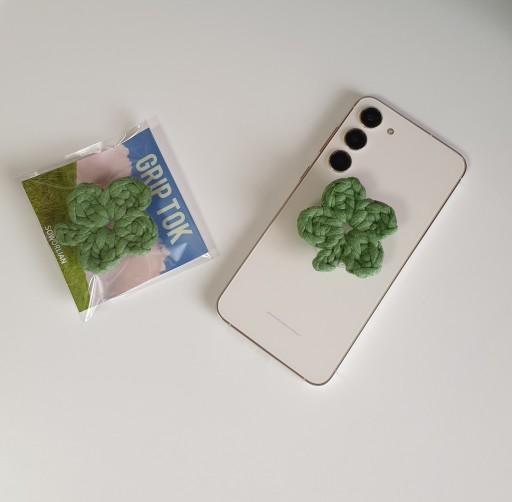 [소월리안] 네잎클로버 그립톡 Pink,Green