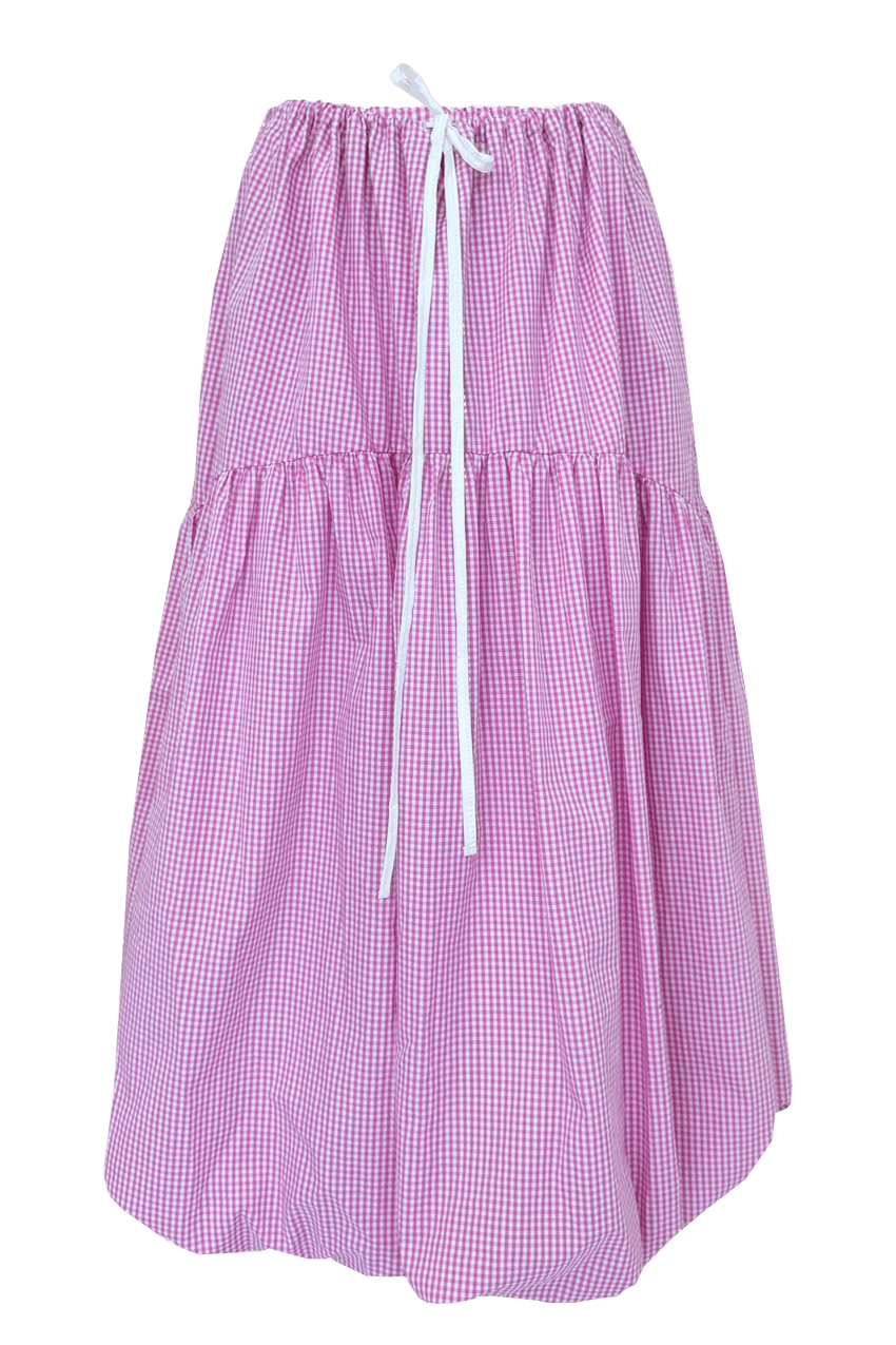 Poppy Skirt - XXS / Bubblegum Gingham