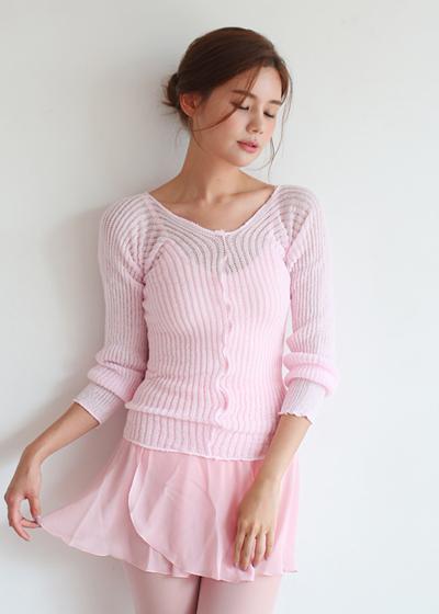 주니어/성인용 발레티워머(핑크)