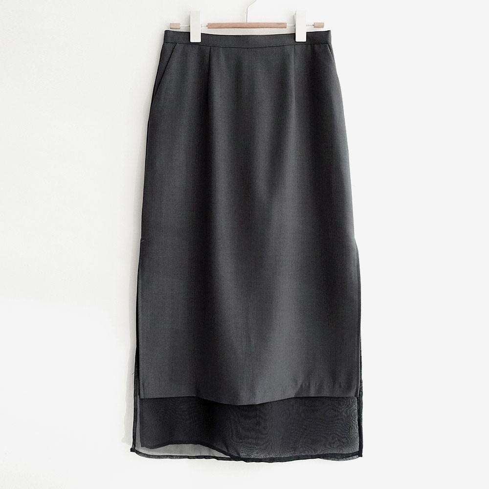 샤 레이어드 H 스커트