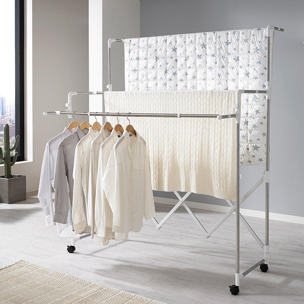 씨에스리빙 튼튼한 빨래건조대 이불건조대 3단