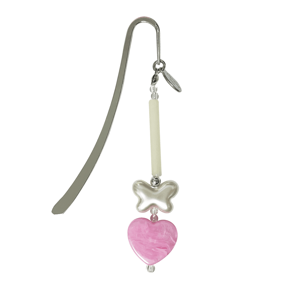 [선물 포장] pink heart bookmark