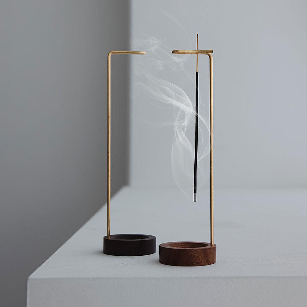 이너피스 황동인센스 스틱 우드받침 홀더