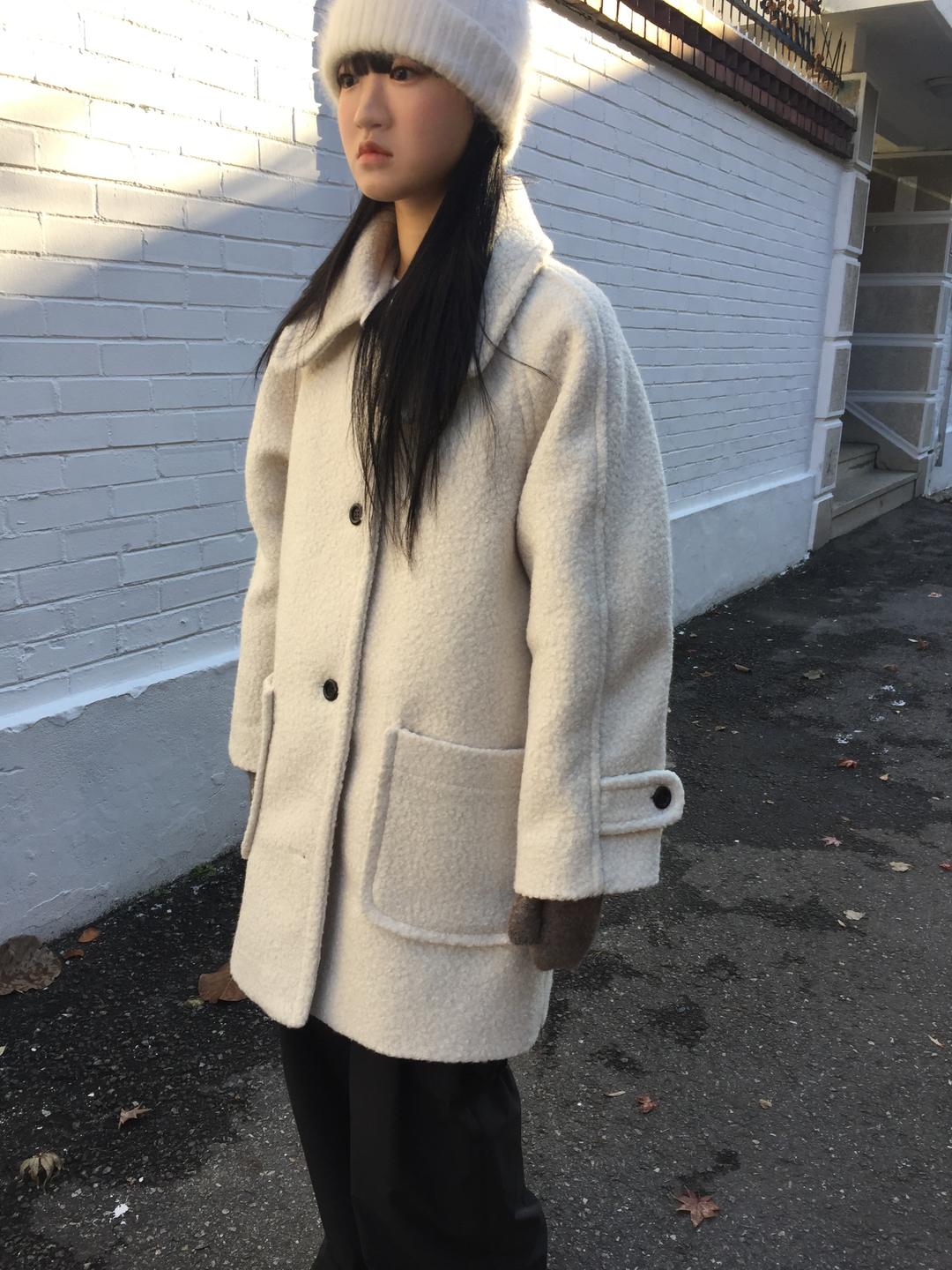 wool boucle coat (2c)