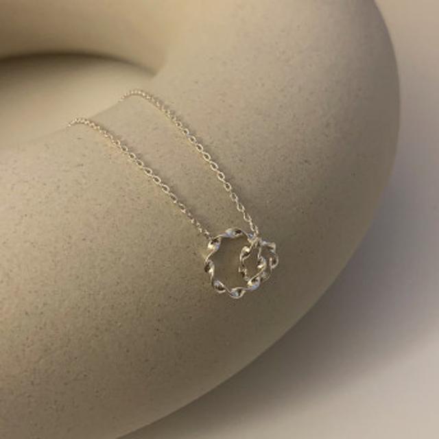 미애 美愛桃源 silver tassel necklace - 위시버킷