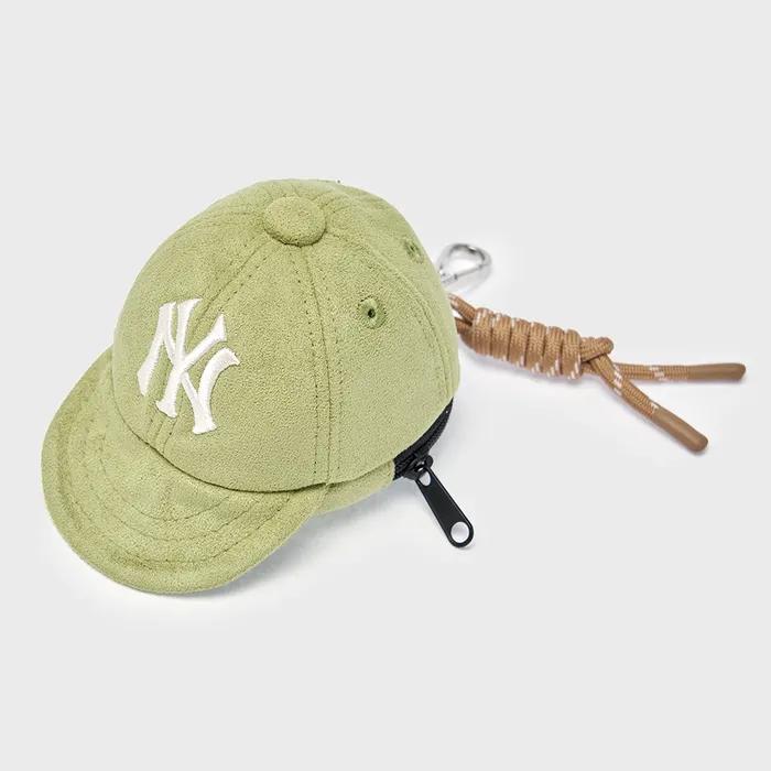 [MLB] 베이직 스웨이드 볼캡 파우치 키링 NY (L.Green)