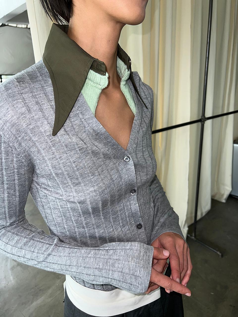 컬러블럭 니트탑 [바잉 셀렉션]