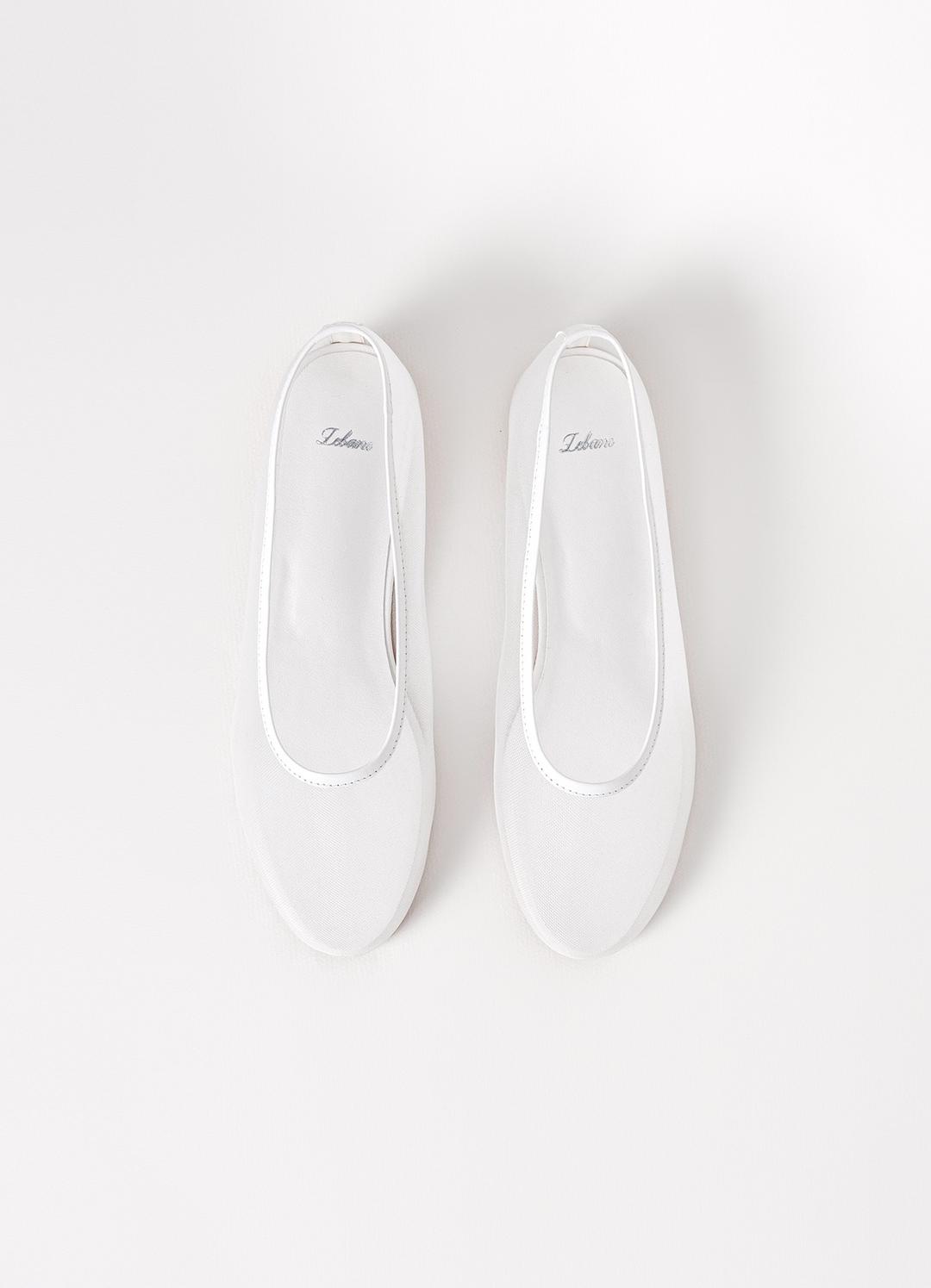 Mesh Flat Shoes(White)