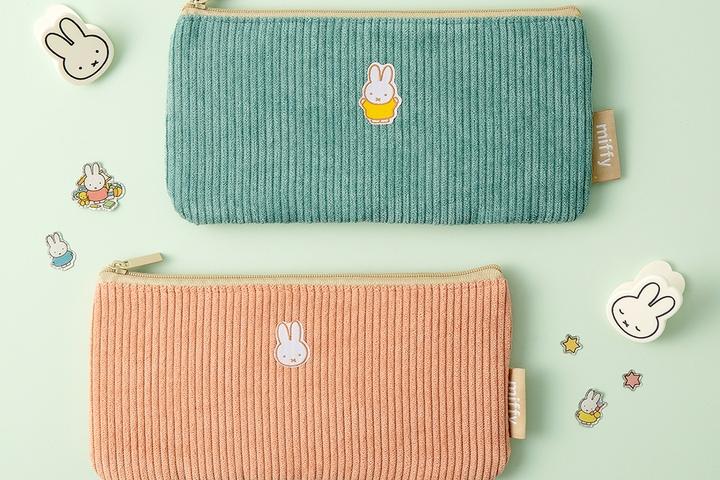 코듀로이 납작 파우치 이너백 수납