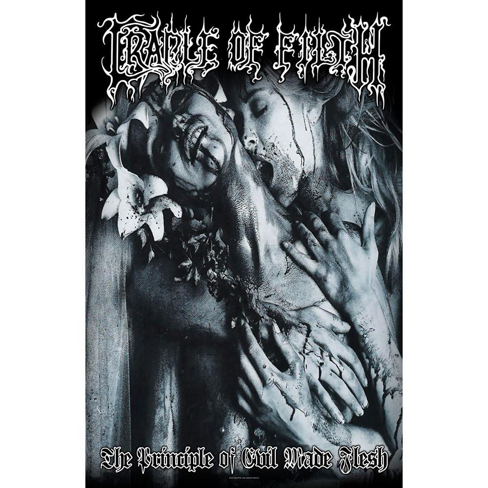 공식 CRADLE OF FILTH 크래들 오브 필쓰 Principle Of Evil Made Flesh 텍스타일 포스터
