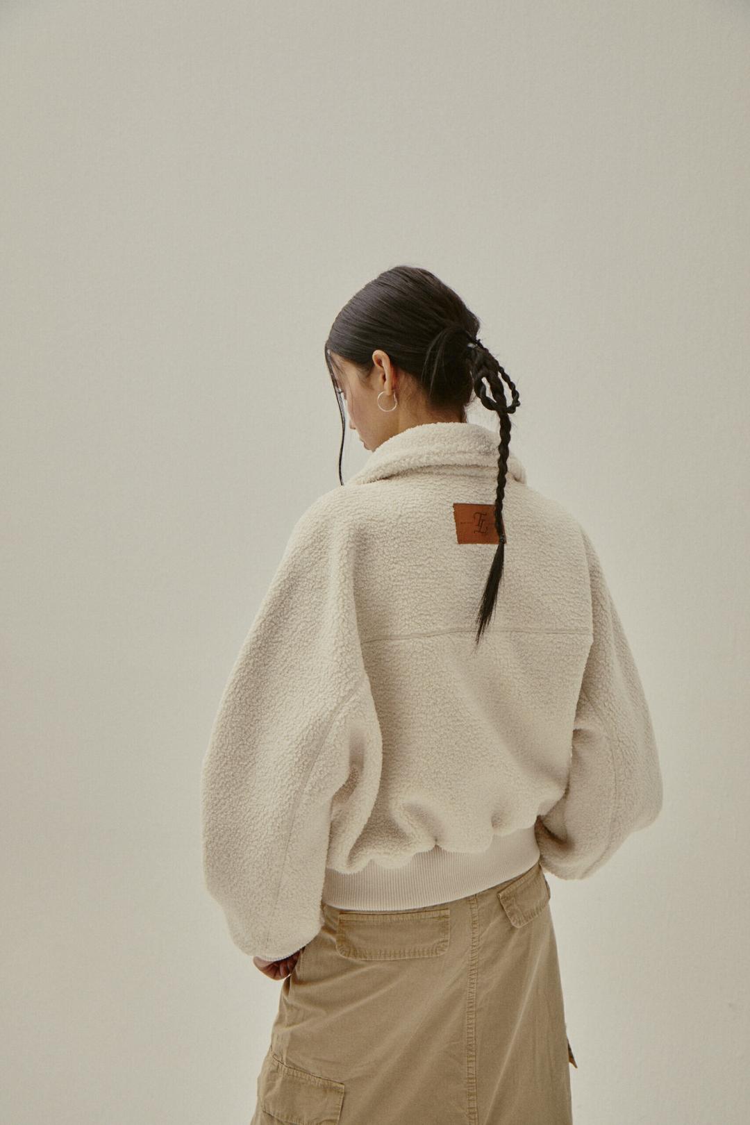 [티메이커]여성) 크롭 플리스 자켓_RAE4TC2001IV