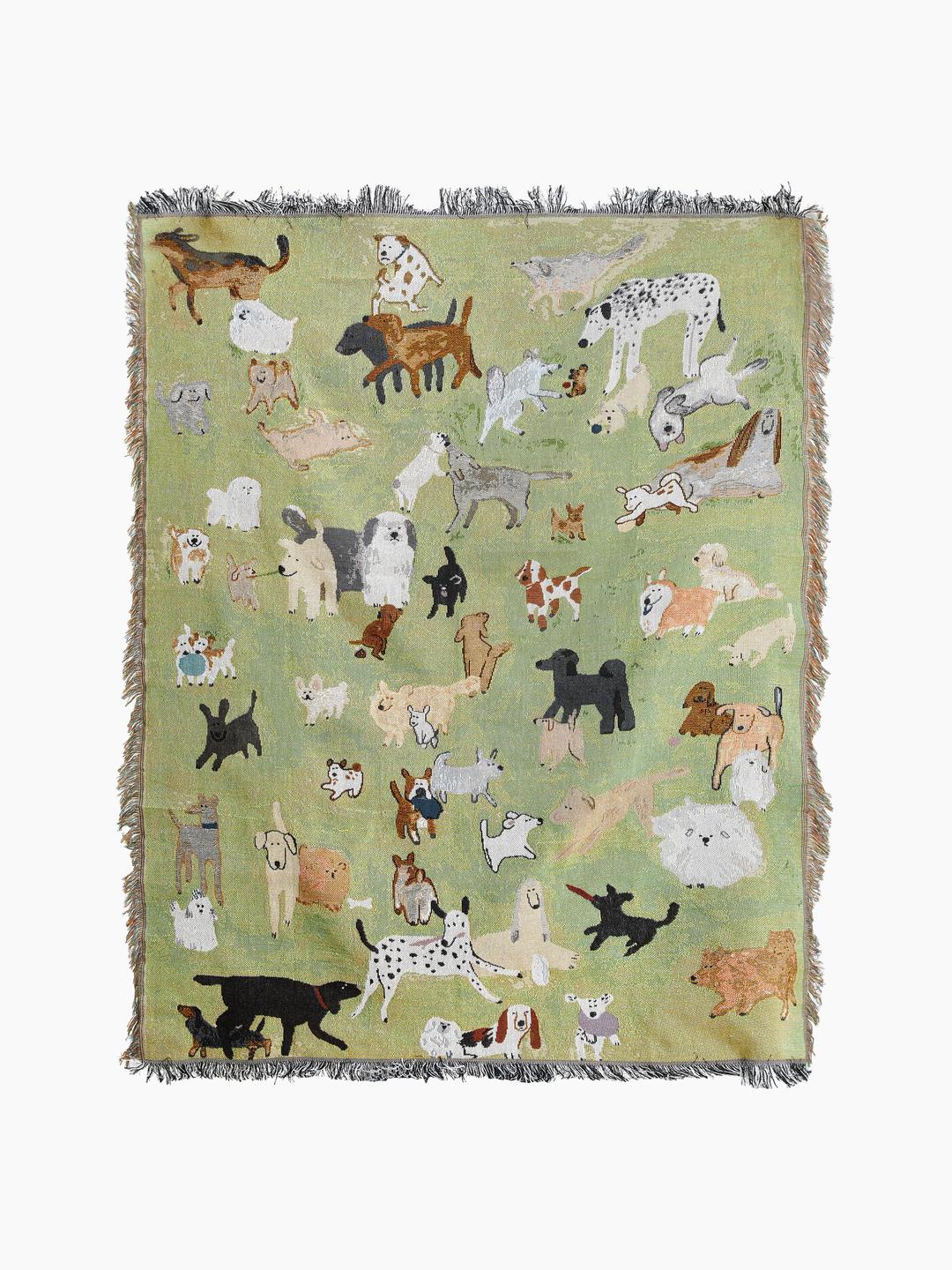 PUPPY PATTERN TAPESTRY