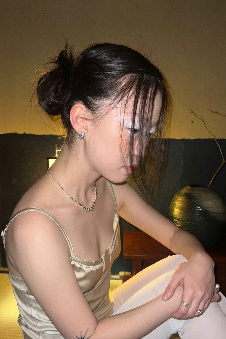 Vintage Italian Crescent Necklace