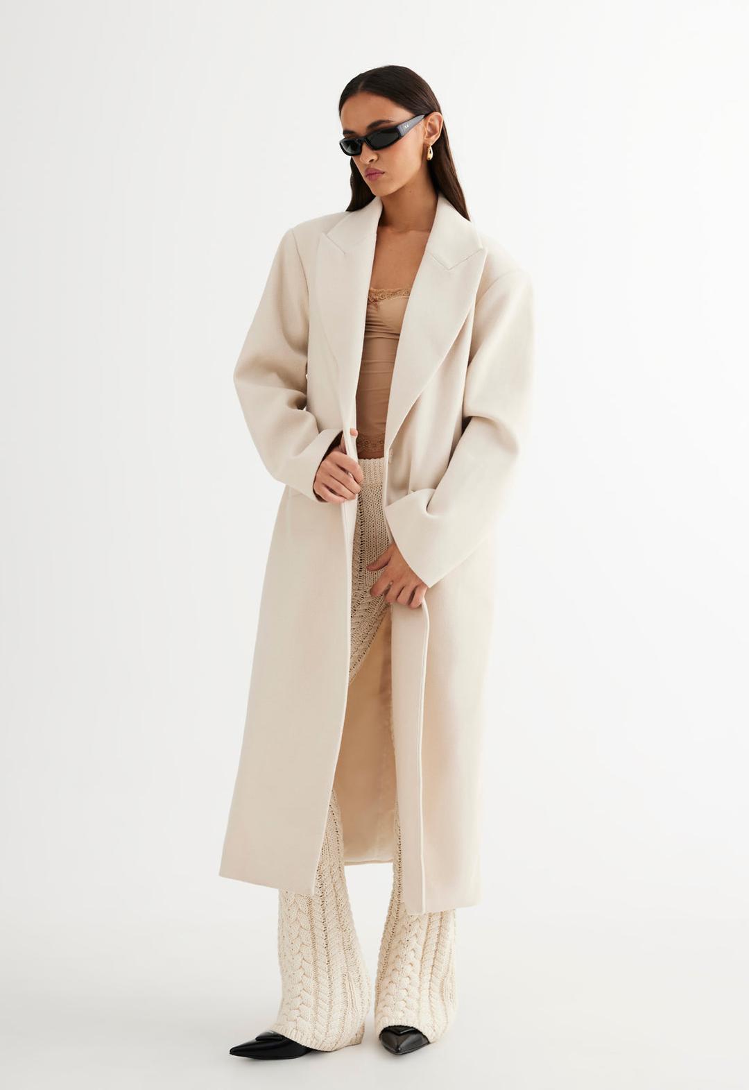 OLSEN COAT - CREAM - XXS / CREAM