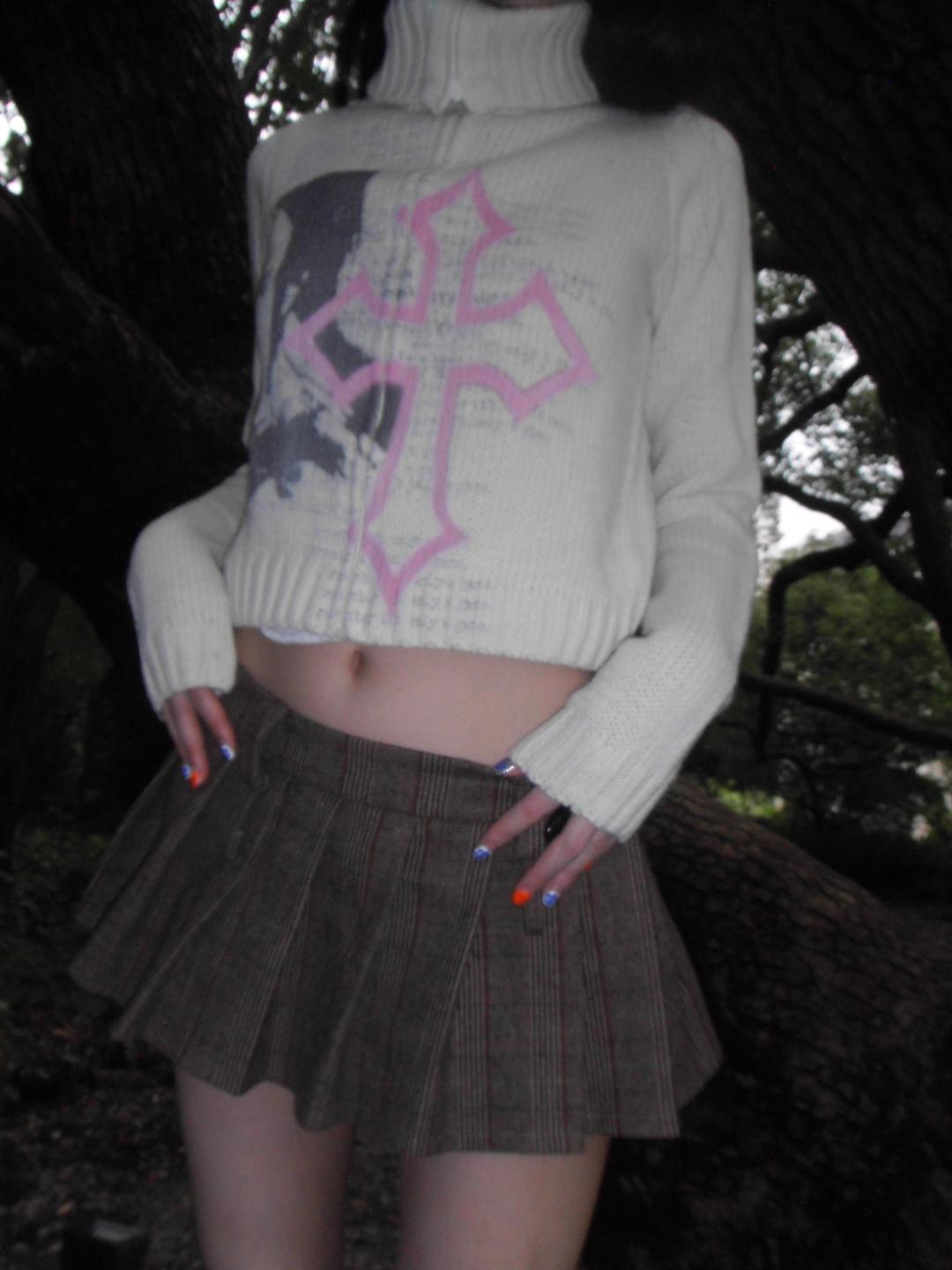 †Crop†Hearts† Memories of winter crop knit jacket