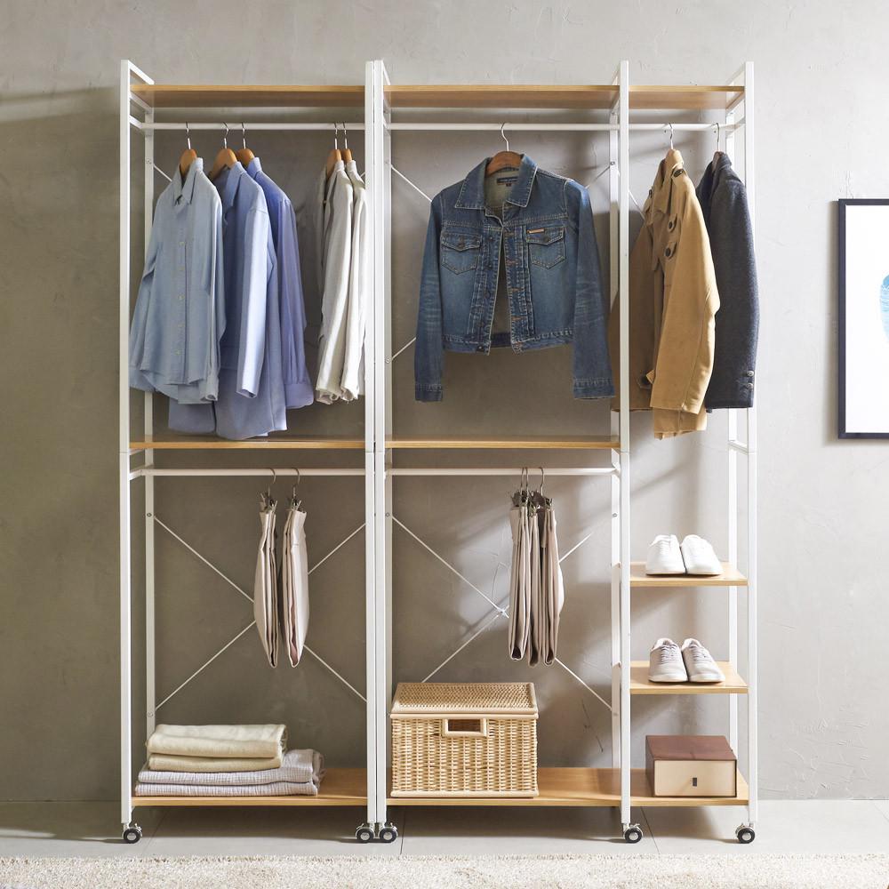 프리메이드 프라임 2단 드레스룸 시스템 행거 옷장