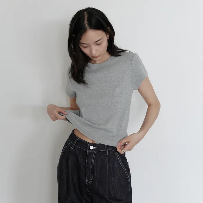 [2차 리오더] Round crop t-shirt_5colors