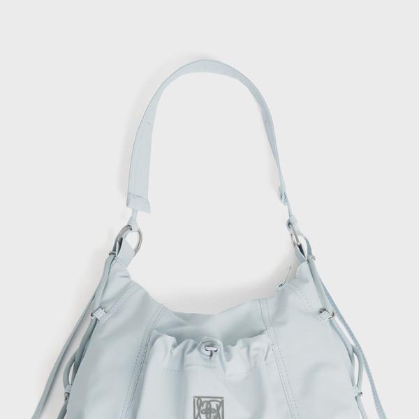 3L Nylon hobo bag (Light grey blue)