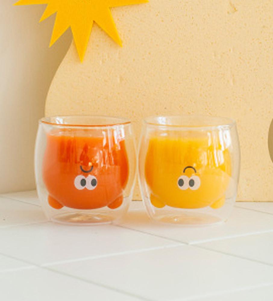 홈카페 귀여운 유리컵 투명 글라스 유리잔 세트
