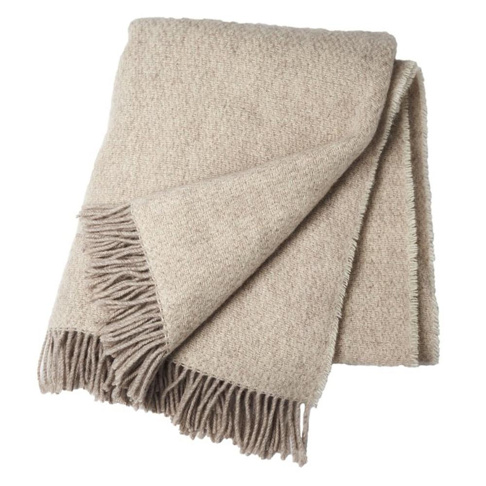 스칸디리빙 샌드스톤 울 스로우 130x180 cm beige