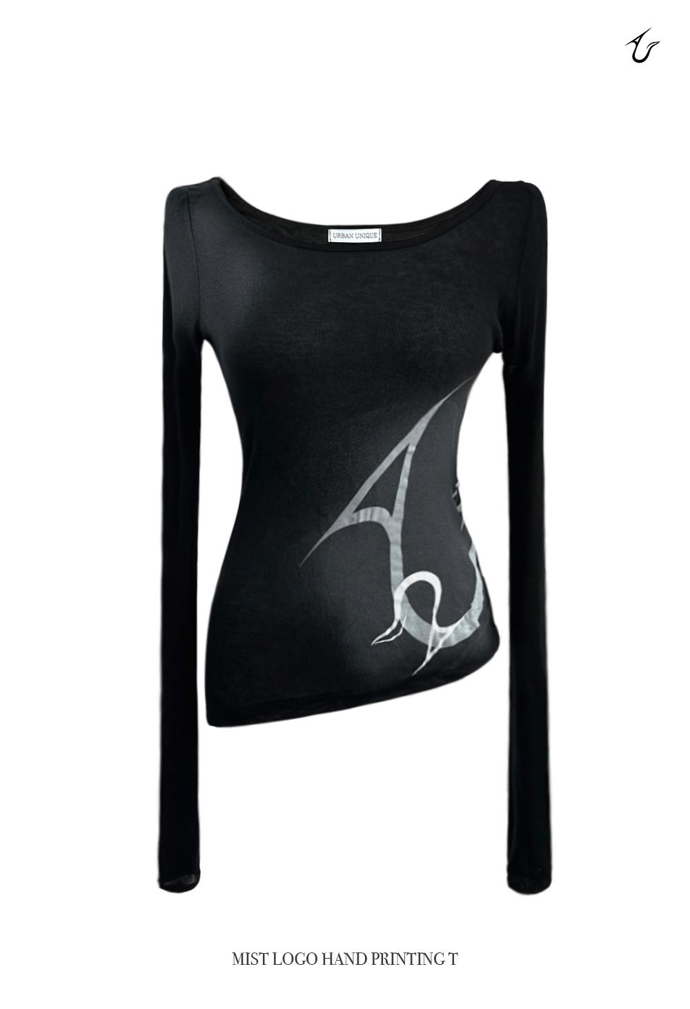 [MADE / 2차리오더 8/27순차출고] mist logo hand printing T (black)