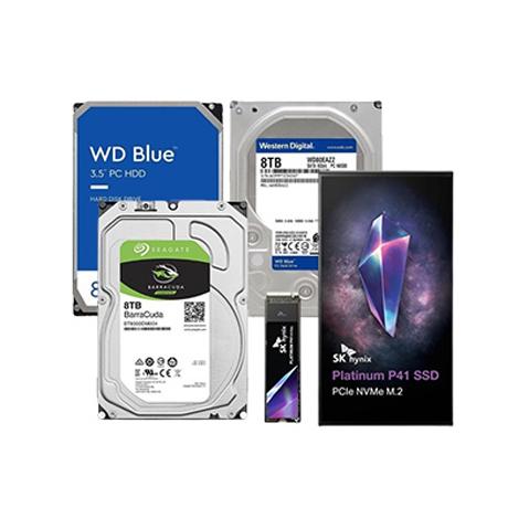 SK하이닉스 Platinum P41 M.2 SSD 2TB  / 씨게이트&웨스턴 HDD