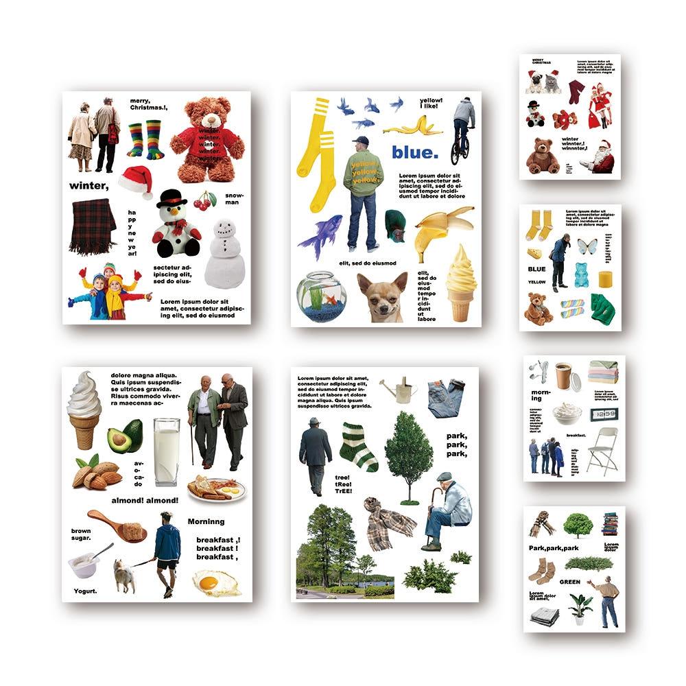 [도혀니] 미니 오브제 스티커 ver.2(4type) 