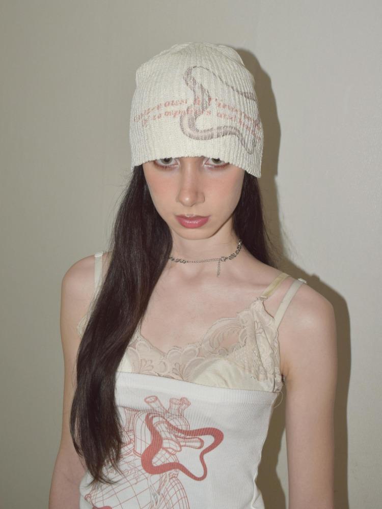 KATER Mong Logo Beanie IVORY
