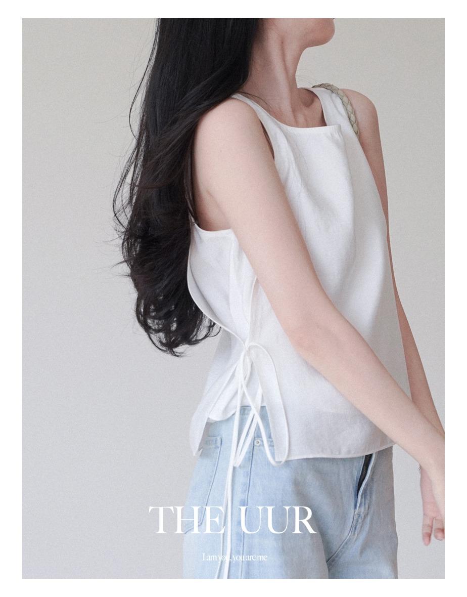 uur layer string sleeveless [white]