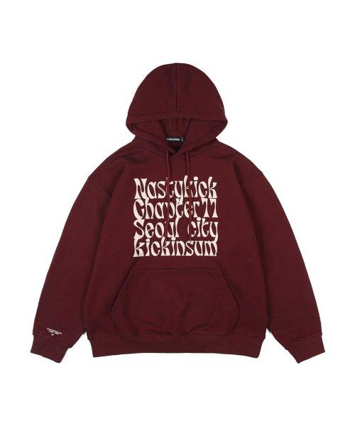 네스티킥(NASTYKICK)  [NSTK] Kinsum Hoodie (Burgundy)_K22ZB735 - 사이즈 & 후기 | 무신사