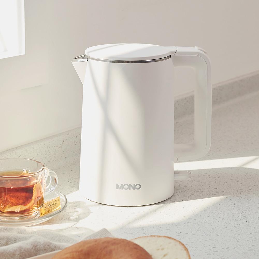 모노 미니틀 무선 전기 주전자 전기포트 커피 티 대용량 1.0L 홈카페 대형 통스텐