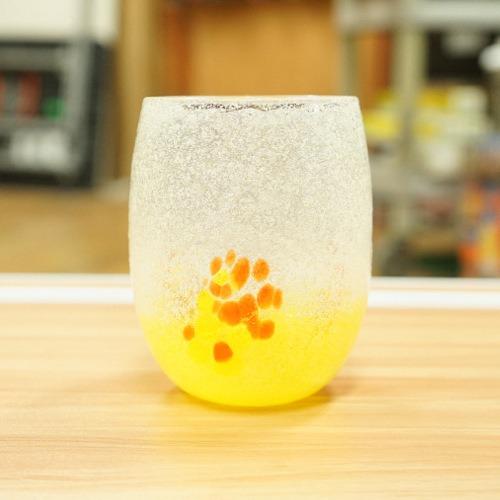 오키나와 구바가사야 류큐 유리 하나미 글라스 텀블러 2