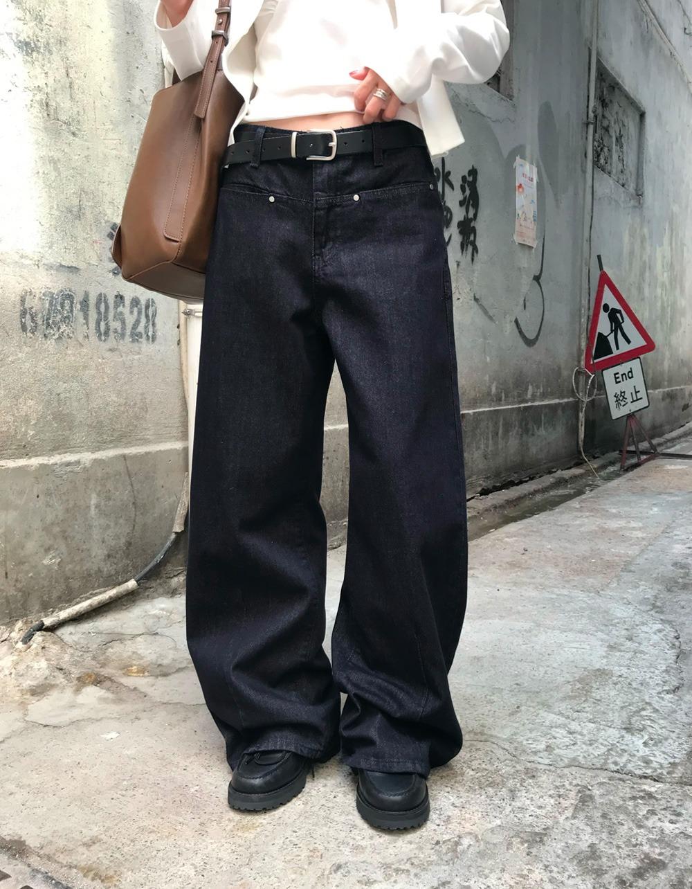 오브나인 요크 리벳 논페이드 DENIM *4월 초 입고