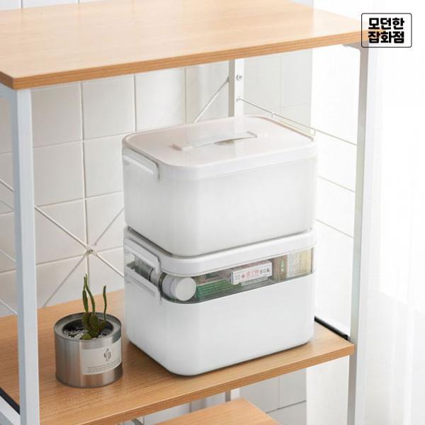 2단 약상자 구급함 약통 다용도 수납정리함 화장품 문구 악세사리 보관함