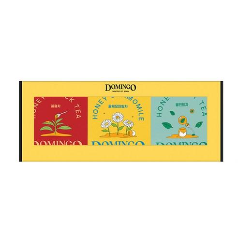 도밍고 꿀차 3종 선물세트, 꿀홍차 10p + ..., 1세트 - 기타 차 선물세트 | 쿠팡