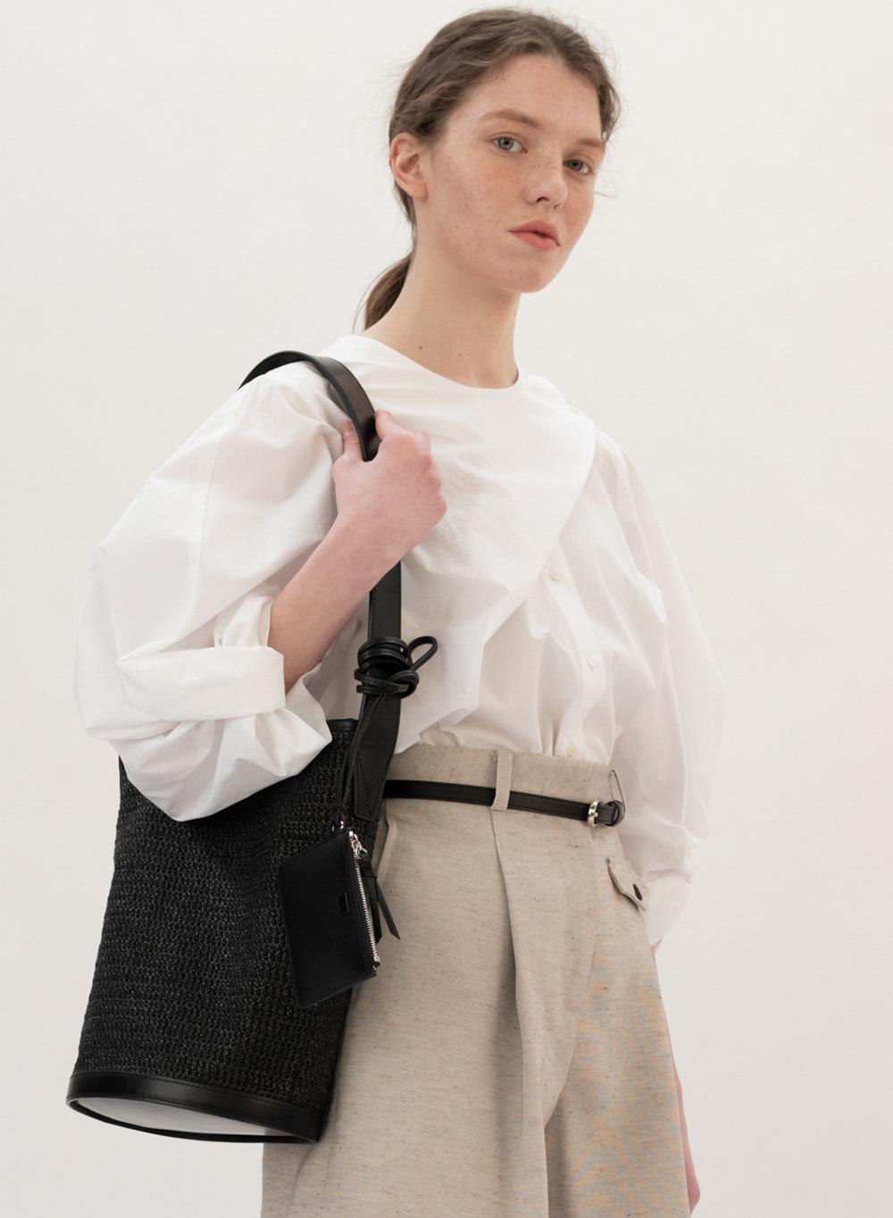 FW19 Twist Volume Sleeve Blouse White