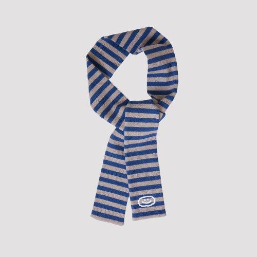 JERGEY MUFFLER FLAT LOVE BLUE STRIPE